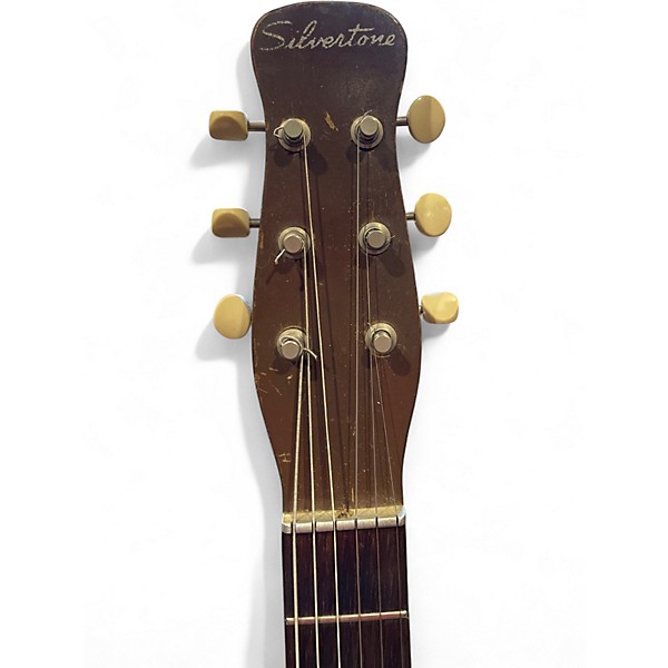 Vintage 1950s Silvertone 1417 Bronze Solid Body Electric Guitar