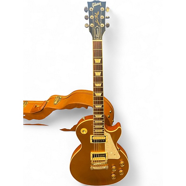 Used Gibson Les Paul Classic Gold Solid Body Electric Guitar