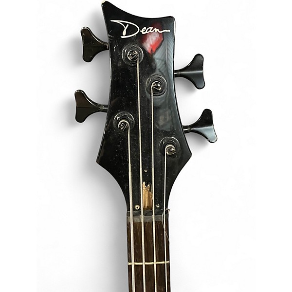 Used Dean Edge 4 String Black Electric Bass Guitar