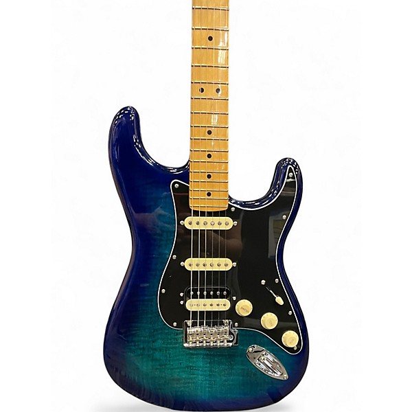 Used Fender Limited Edition Player II Stratocaster HSS Plus Top Blue Burst Solid Body Electric Guitar