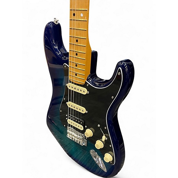 Used Fender Limited Edition Player II Stratocaster HSS Plus Top Blue Burst Solid Body Electric Guitar