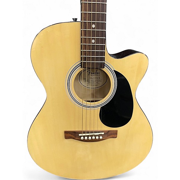 Used Fender FA-135CE Natural Acoustic Guitar