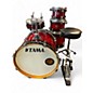 Used TAMA 5 Piece Silverstar Transparent Red Burst Drum Kit thumbnail