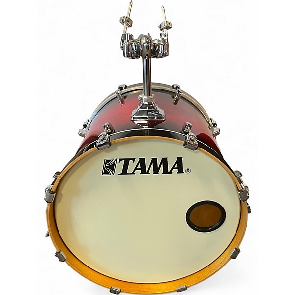 Used TAMA 5 Piece Silverstar Transparent Red Burst Drum Kit