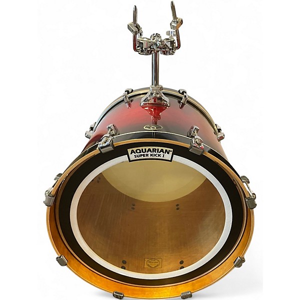 Used TAMA 5 Piece Silverstar Transparent Red Burst Drum Kit