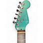 Used Fender American Standard Stratocaster Painted Headstock Metallic Sherwood Green Solid Body Electric Guitar