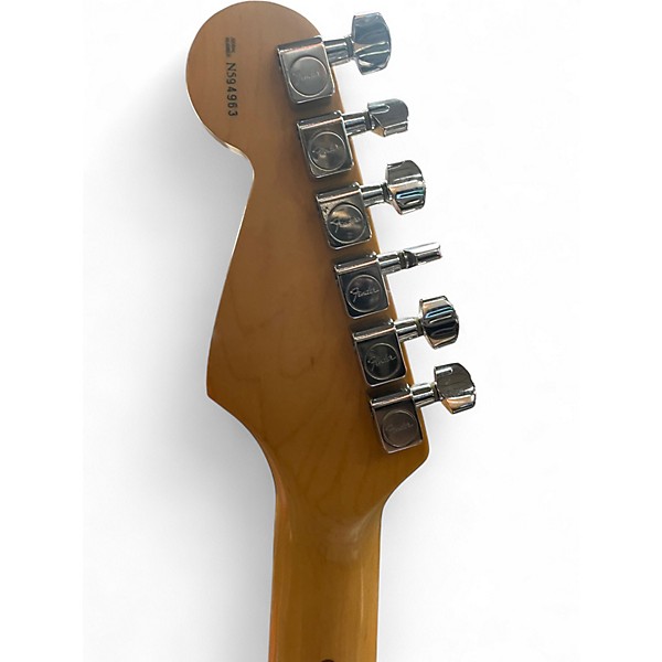 Used Fender American Standard Stratocaster Painted Headstock Metallic Sherwood Green Solid Body Electric Guitar