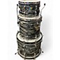 Vintage 1970s Ludwig 3 Piece SUPER BEAT BLACK OYSTER PEARL Drum Kit thumbnail