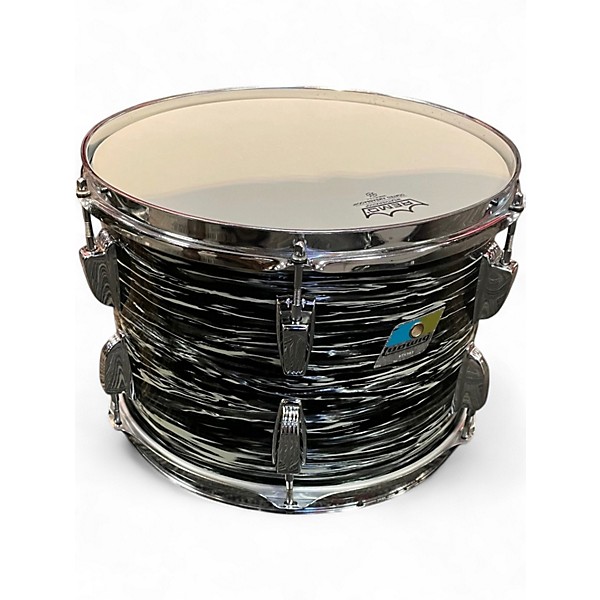 Vintage 1970s Ludwig 3 Piece SUPER BEAT BLACK OYSTER PEARL Drum Kit