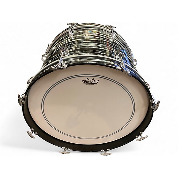 Vintage 1970s Ludwig 3 Piece SUPER BEAT BLACK OYSTER PEARL Drum Kit