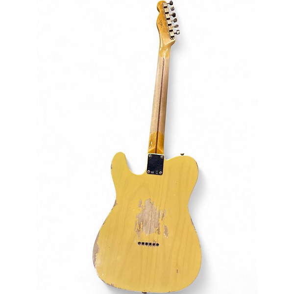 Used Fender GC 1952 Telecaster Heavy Relic Nocaster Blonde Solid Body Electric Guitar