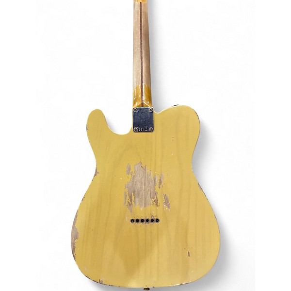 Used Fender GC 1952 Telecaster Heavy Relic Nocaster Blonde Solid Body Electric Guitar