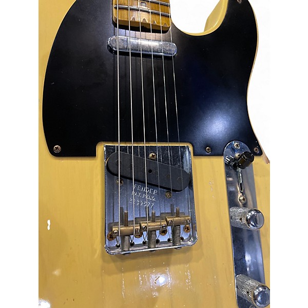 Used Fender GC 1952 Telecaster Heavy Relic Nocaster Blonde Solid Body Electric Guitar