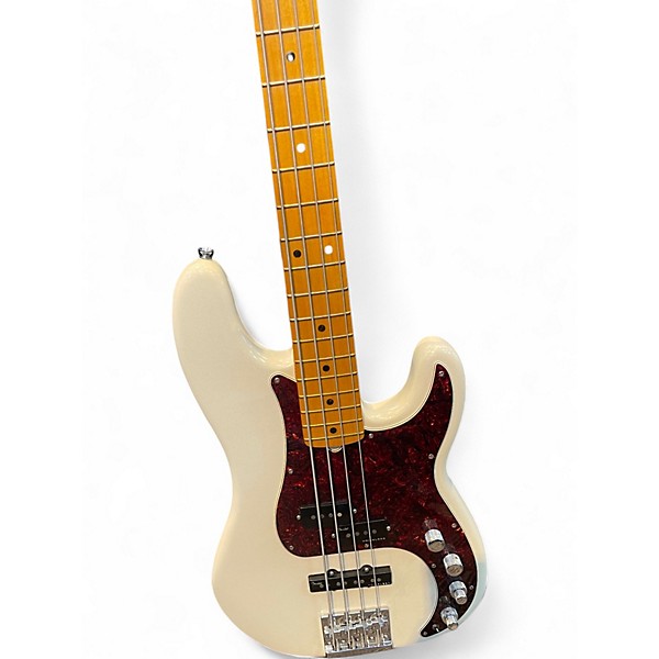 Used Fender American Ultra Precision Bass Arctic White Electric Bass Guitar