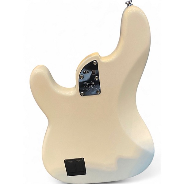 Used Fender American Ultra Precision Bass Arctic White Electric Bass Guitar
