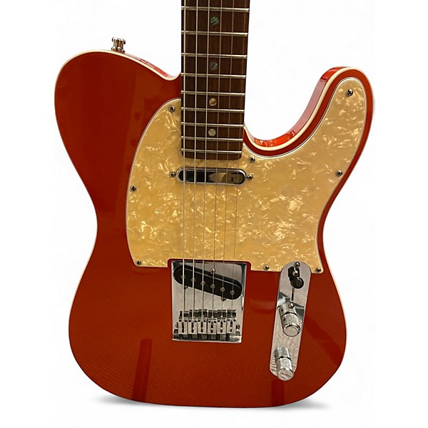 Used 2005 Fender American Deluxe Telecaster Candy Tangerine Solid Body Electric Guitar
