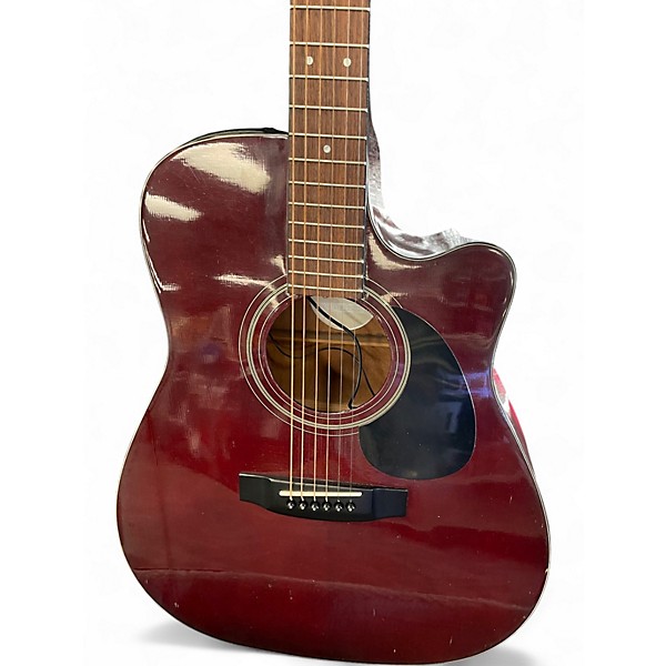 Used Takamine EG330C Wine Red Acoustic Electric Guitar