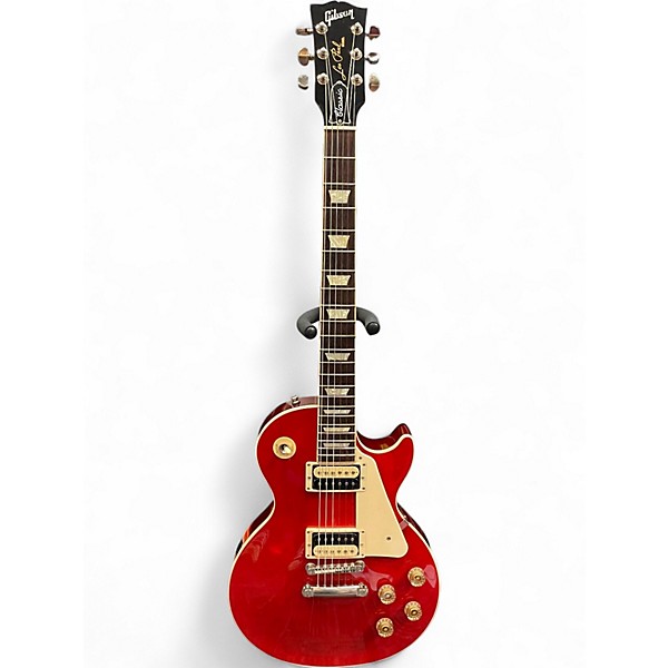 Used Gibson Les Paul Classic Trans Red Solid Body Electric Guitar