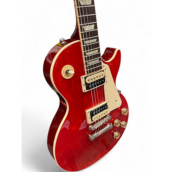 Used Gibson Les Paul Classic Trans Red Solid Body Electric Guitar