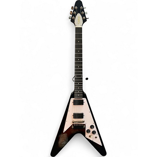 Used Epiphone 70's flying v Tobacco Burst Solid Body Electric Guitar
