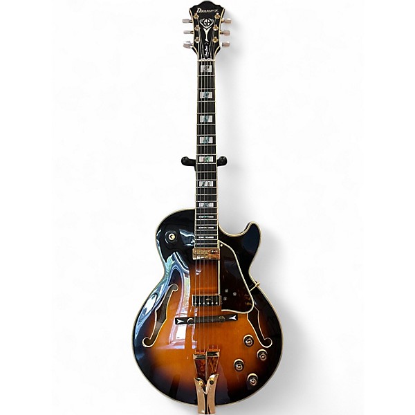 Used 2024 Ibanez GB10 George Benson Brown Sunburst Hollow Body Electric Guitar