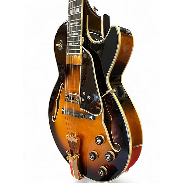 Used 2024 Ibanez GB10 George Benson Brown Sunburst Hollow Body Electric Guitar