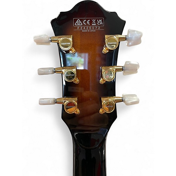 Used 2024 Ibanez GB10 George Benson Brown Sunburst Hollow Body Electric Guitar