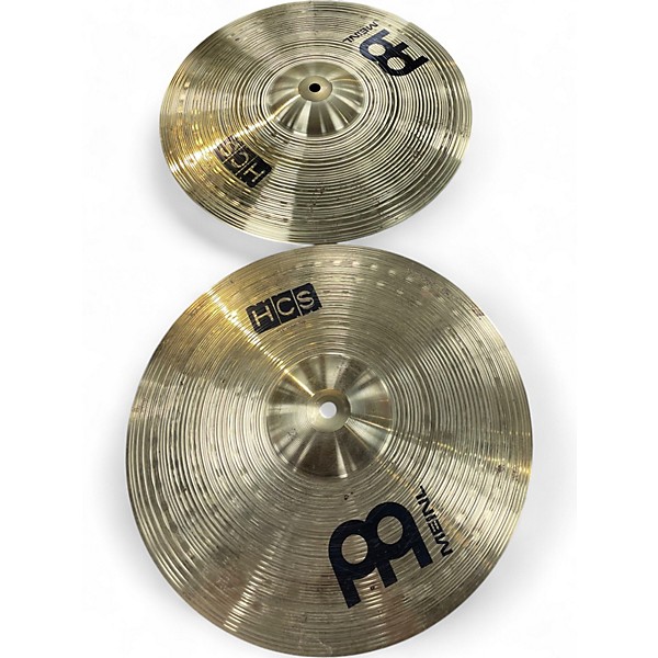 Used MEINL 14in HCS Hi Hat Pair Cymbal
