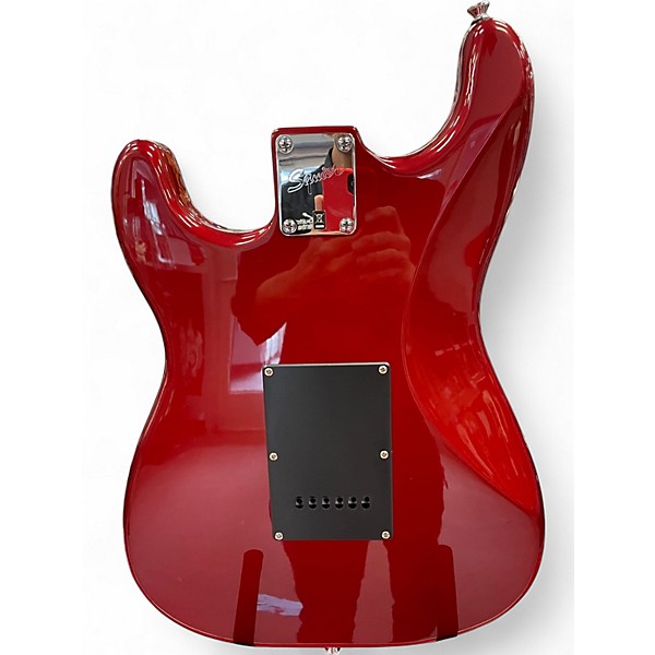 Used Squier Affinity Stratocaster Trans Red Solid Body Electric Guitar