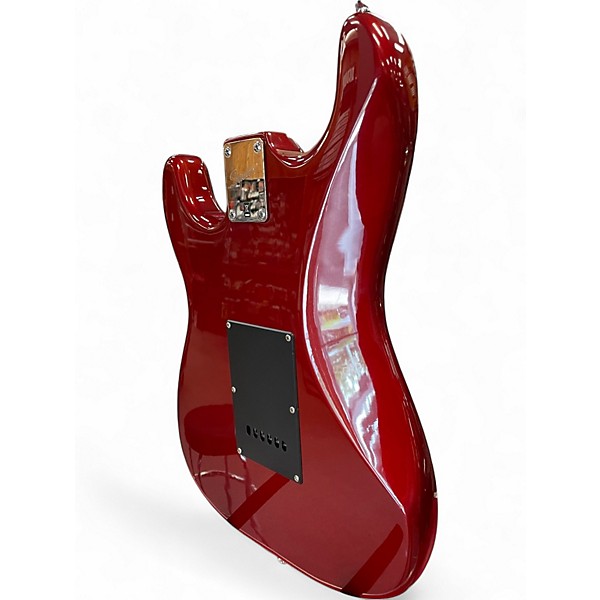Used Squier Affinity Stratocaster Trans Red Solid Body Electric Guitar