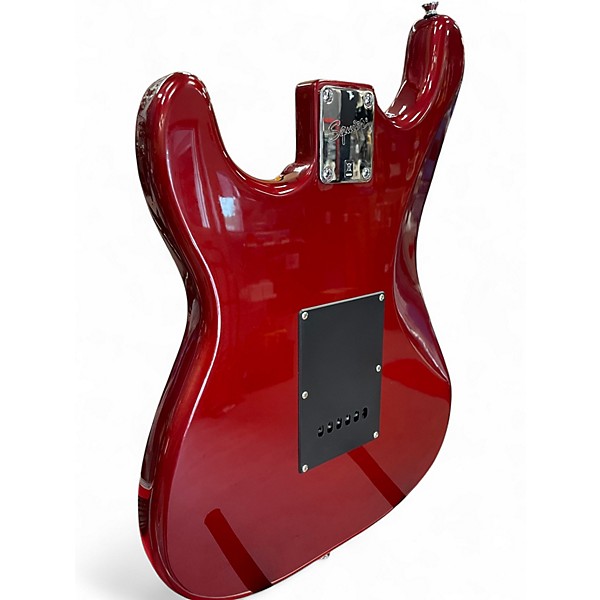Used Squier Affinity Stratocaster Trans Red Solid Body Electric Guitar