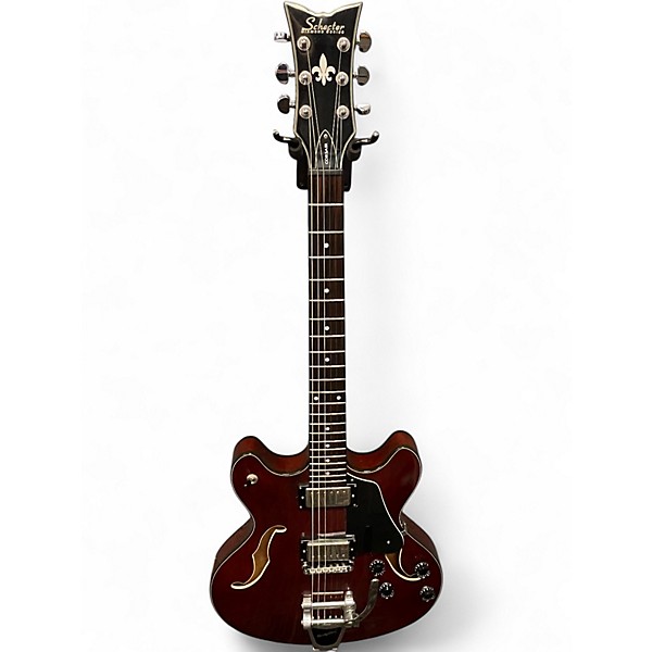Used Schecter CORSAIR LOLLAR IMPERIAL'S RED Hollow Body Electric Guitar