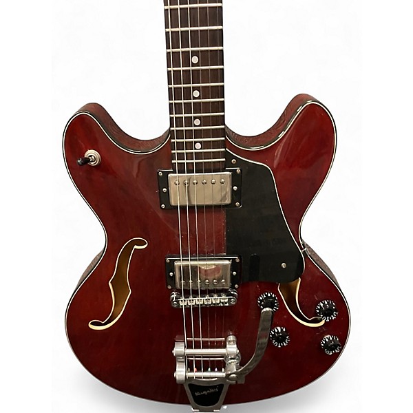 Used Schecter CORSAIR LOLLAR IMPERIAL'S RED Hollow Body Electric Guitar