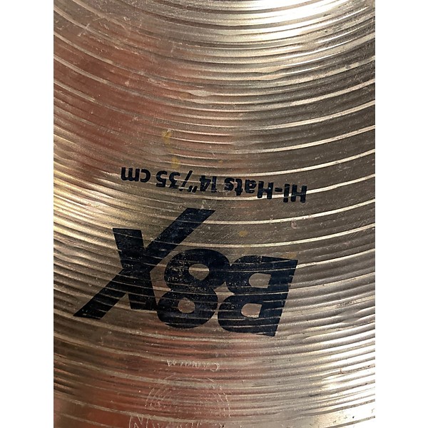 Used SABIAN 14in B8X Hi Hat Pair Cymbal