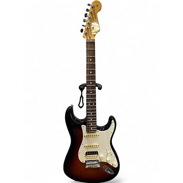Used 2016 Fender american standard HSS shawbucker sunburst Solid Body Electric Guitar