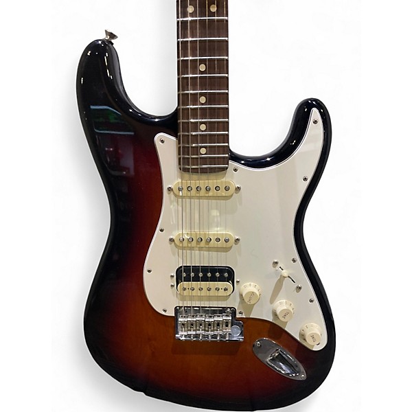 Used 2016 Fender american standard HSS shawbucker sunburst Solid Body Electric Guitar