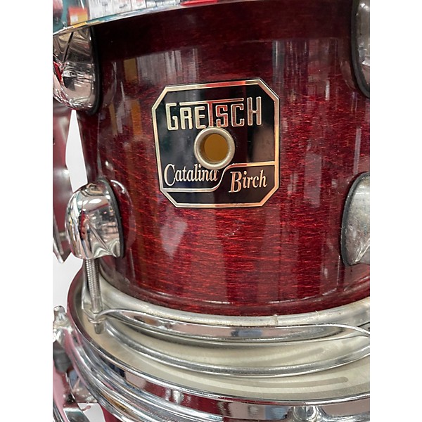 Used Gretsch Drums 6 Piece Catalina birch Burgundy Drum Kit