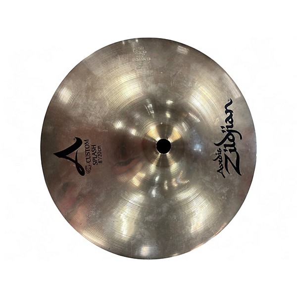 Used Zildjian 8in A Custom Splash Cymbal