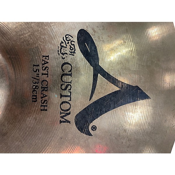 Used Zildjian 15in A Custom Fast Crash Cymbal
