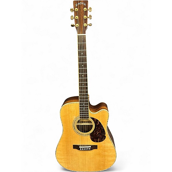 Used Zager ZAD-900CE Natural Acoustic Electric Guitar