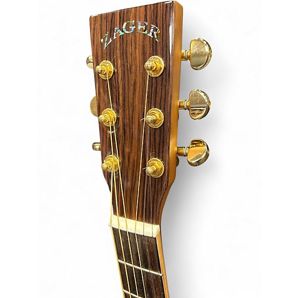 Used Zager ZAD-900CE Natural Acoustic Electric Guitar