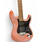 Used Squier Custom Strat Red and Silver Sparkle Solid Body Electric Guitar