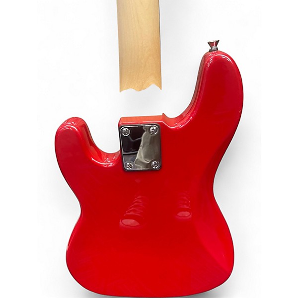 Used Glarry Mini Bass Candy Apple Red Electric Bass Guitar