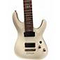 Used Schecter Guitar Research Demon 7 String White Solid Body Electric Guitar