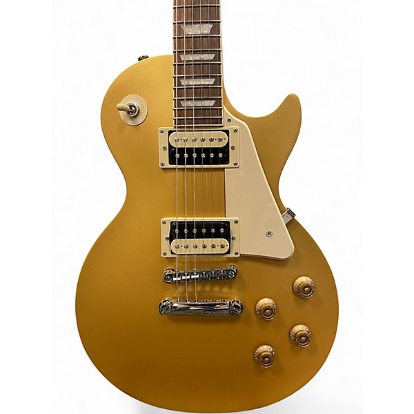 Used 2024 Epiphone Les Paul Traditional Pro IV Gold Top Solid Body Electric Guitar