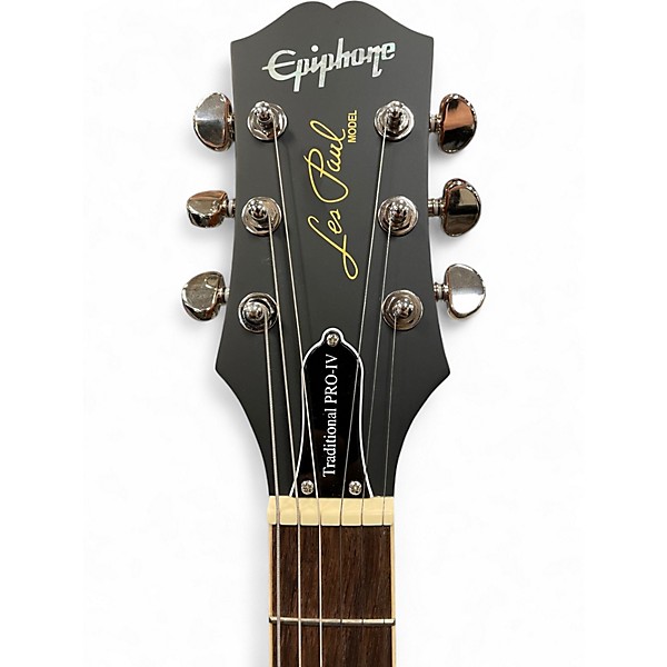 Used 2024 Epiphone Les Paul Traditional Pro IV Gold Top Solid Body Electric Guitar