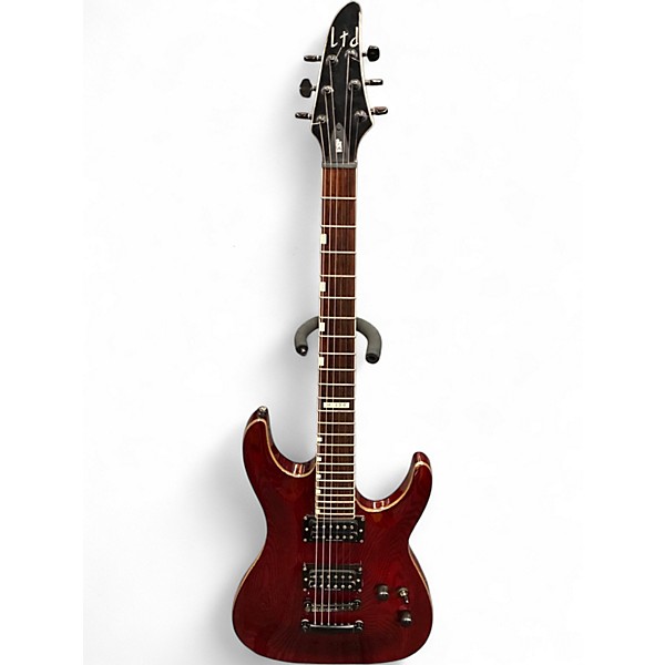 Used ESP LTD H200 Trans Red Solid Body Electric Guitar