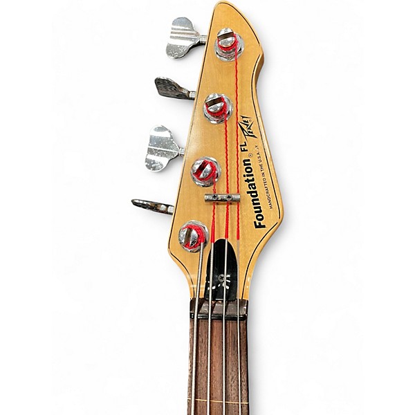 Used Peavey FOUNDATION FL FRETLESS Sunburst Electric Bass Guitar