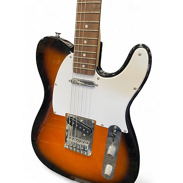 Used Squier Affinity Telecaster 2 Tone Sunburst Solid Body Electric Guitar