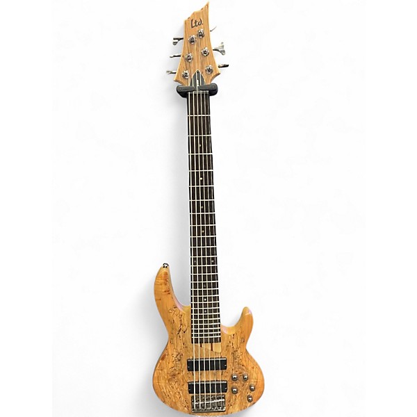 Used ESP B206 6 String Natural Electric Bass Guitar